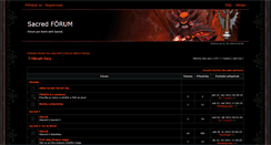Desktop Screenshot of forum.sacred-city.cz